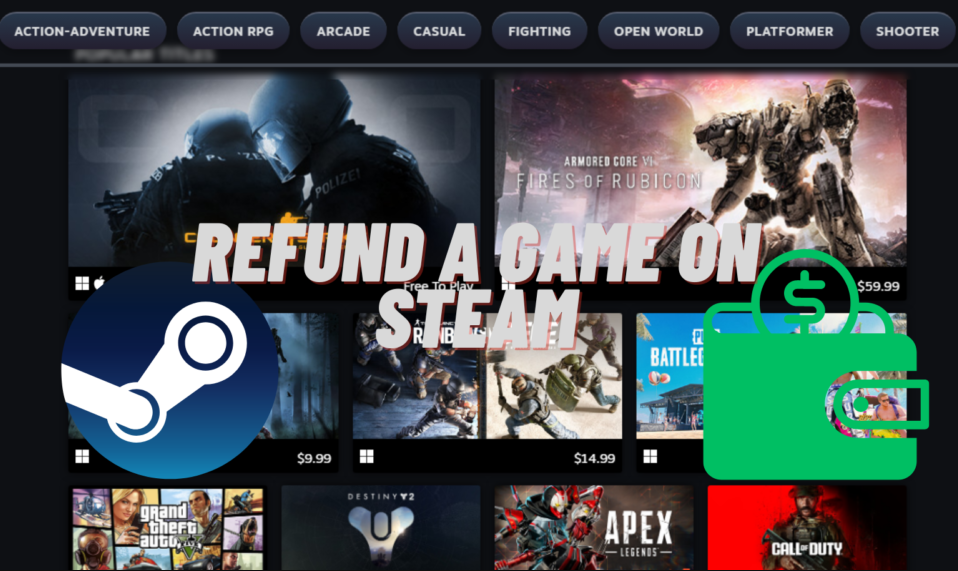 how to refund a game on steam